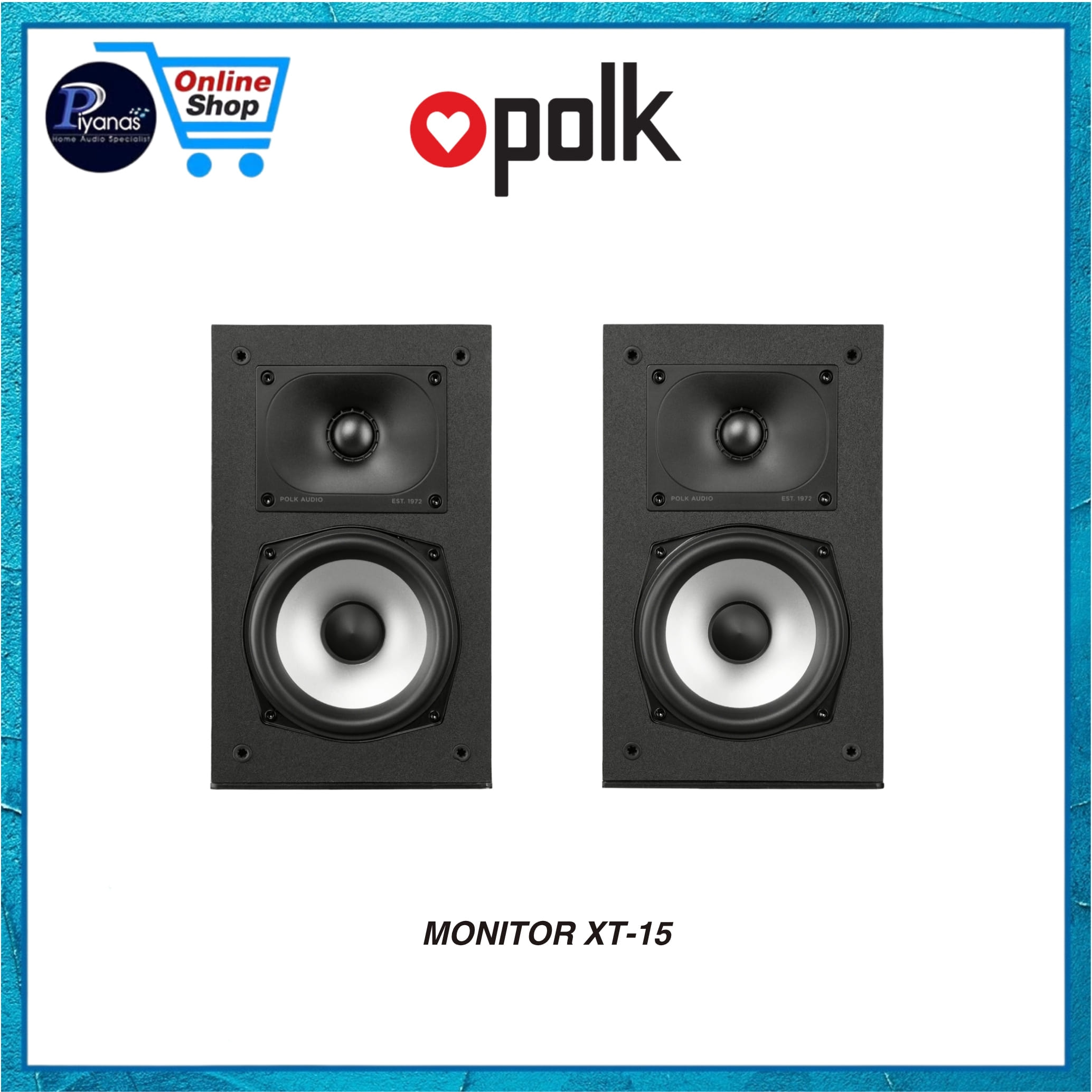 ลำโพงบุ๊คเชลฟ์ POLK AUDIO : MONITOR XT-15 (BLACK)_3